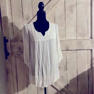 Small White long sleeved blouse by Style&Co